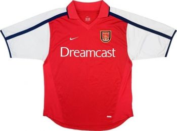 Arsenal FC thuisshirt seizoen 2000/2001