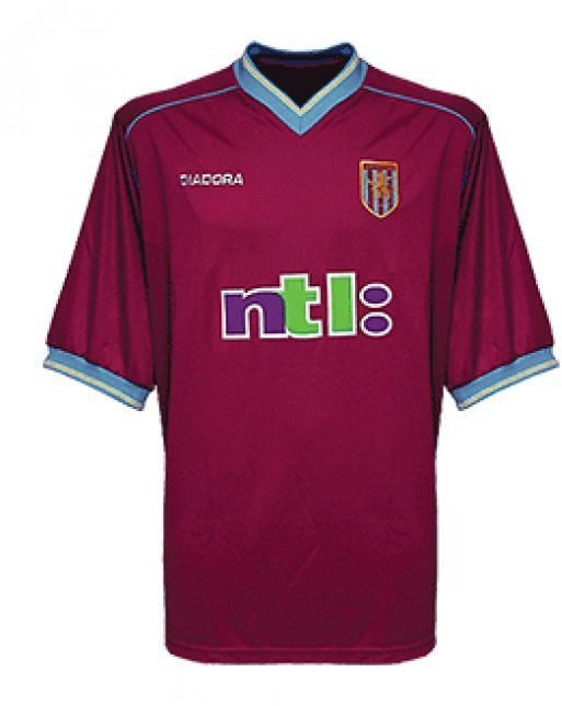 Aston Villa FC thuisshirt seizoen 2001/2002