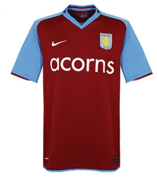 Aston Villa FC thuisshirt seizoen 2008/2009