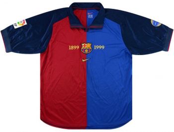 Barcelona thuisshirt seizoen 1999/2000