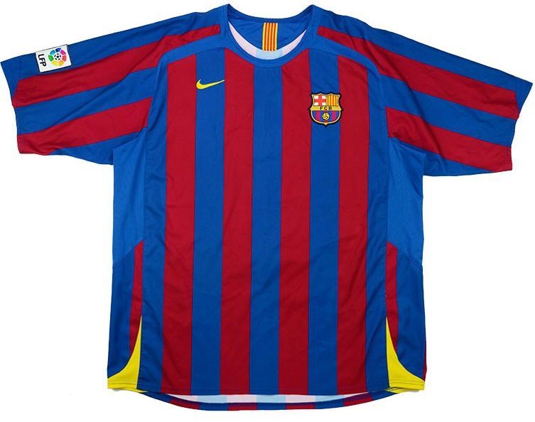 Barcelona thuisshirt seizoen 2005/2006