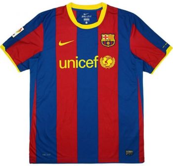 Barcelona thuisshirt seizoen 2010/2011