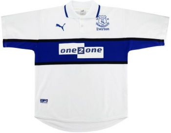 Everton FC derde shirt seizoen 2000/2001