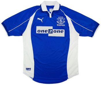 Everton FC thuisshirt seizoen 2000/2001