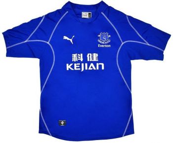 Everton FC thuisshirt seizoen 2002/2003