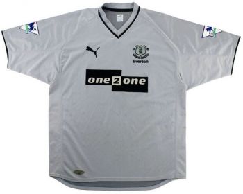 Everton FC uitshirt seizoen 2001/2002
