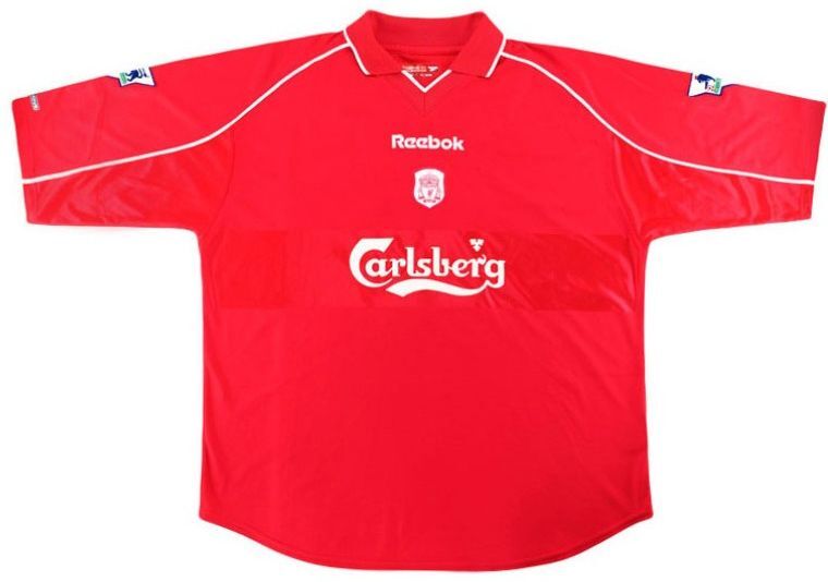 Liverpool FC thuisshirt seizoen 2001/2002