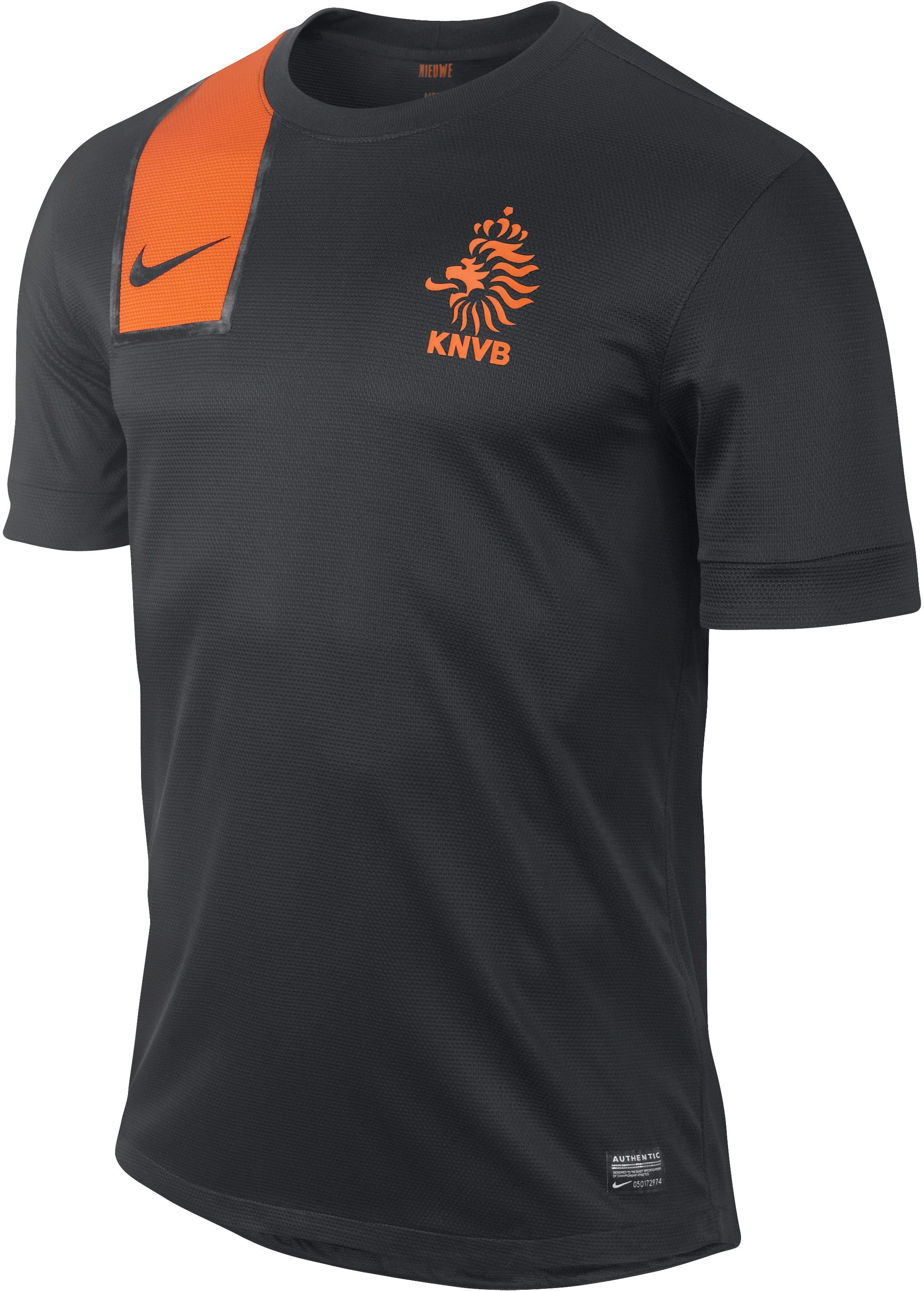 Nederlands elftal uitshirt seizoen 2012